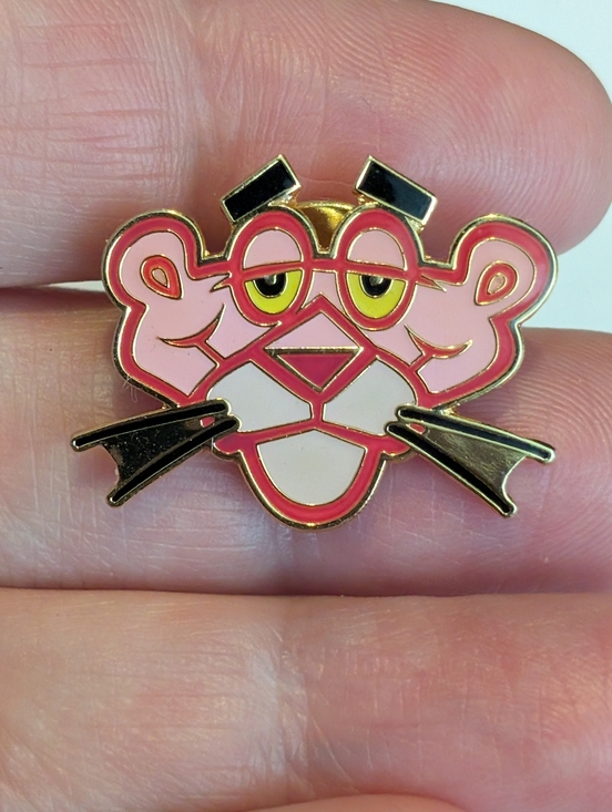 Vintage 1998 Pink Panther Enameled Lapel Pin - Pin Back! - Picture 4 of 4
